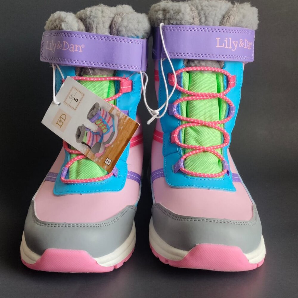 LILY DAN RAIN BOOTS PINK BRAND NEW WITH TAGS SIZE 5